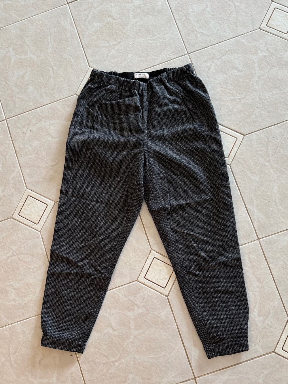 Babaton Charcoal Knit Tapered Pants
